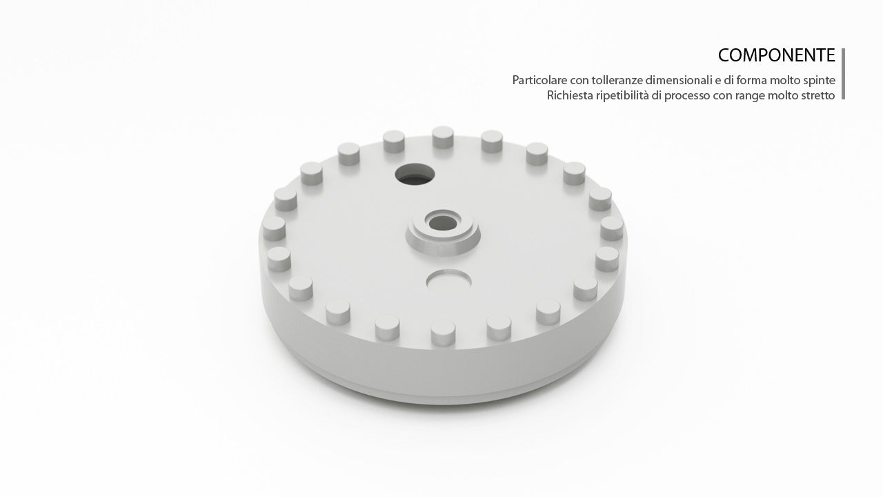 Ruota contatore gas componente